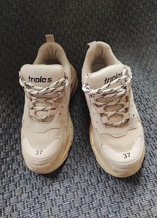 Balenciaga triple s 37 женские кроссовки
