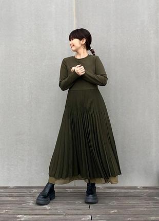 Трикотажна сукня міді uniqlo 🍁