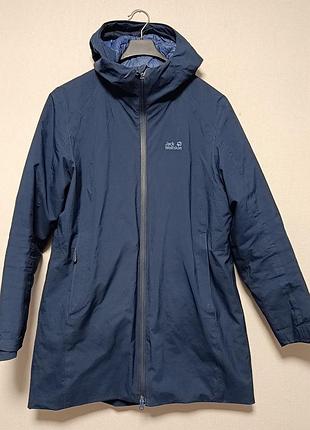 Женское удлиненное пальто парка jack wolfskin astana coat размер м.