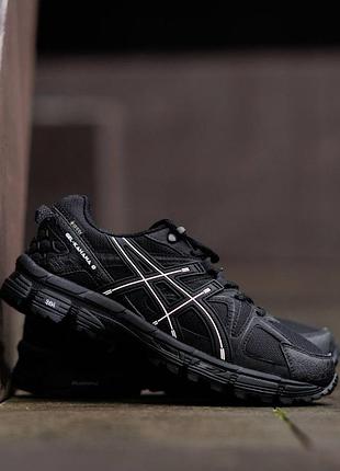 Мужские зимние кроссовки asics gel kahana 8 gore-tex black white водонепроницаемые термо