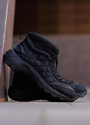 Чоловічі зимові черевики merrell ice cap moc ii black водонепроникні утеплені