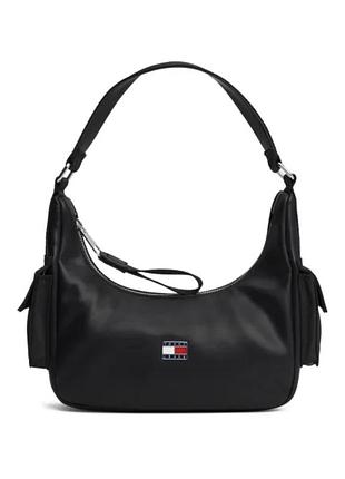Жіноча оригінальна сумка-багет tommy hilfiger (tommy jeans),з пильником.