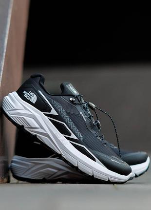 Мужские кроссовки the north face vectiv gore-tex black white с влагостойким текстилем и подошвой vectiv