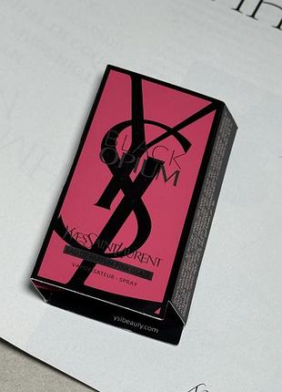 🍓 ysl black opium eau de parfum pink glaze пробник зі спреєм, 1.2 мл
