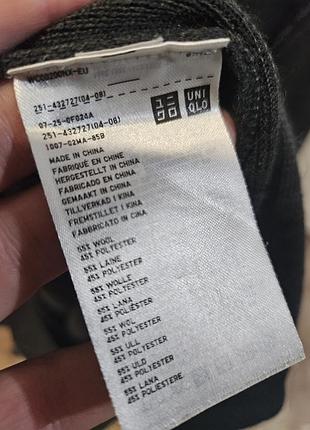 Свитер  туника  шерсть  uniqlo 2