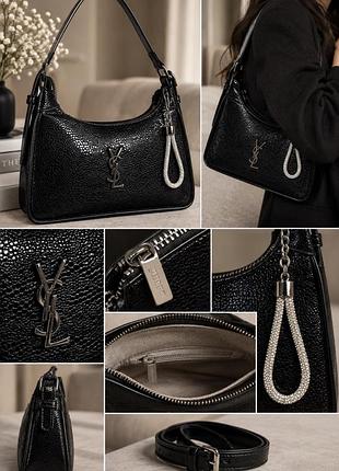 Сумка жіноча ysl чорна 3