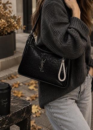Сумка жіноча ysl чорна 2