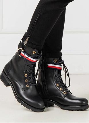 Новые кожаные ботинки tommy hilfiger  37