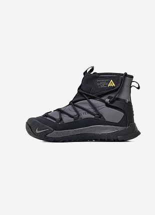 Мужские кроссовки nike acg air terra antarktik gray black fur