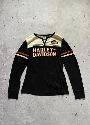 Жіночий вінтажний лонгслів harley-davidson