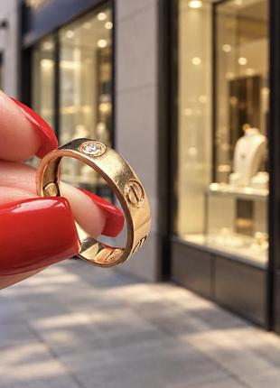 Золота каблучка 585 проба 🇺🇦 3,04 г 18 розмір картье лав cartier love україна шикарне кільце червоне золото акція 🔥