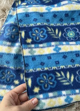 Снуд шарф трансформер polo pancho, синій з візерунком 2