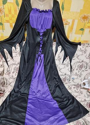 Карнавальна сукня  відьма, леді вамп на хеллоуїн розмір 3xl 20/22 amscan