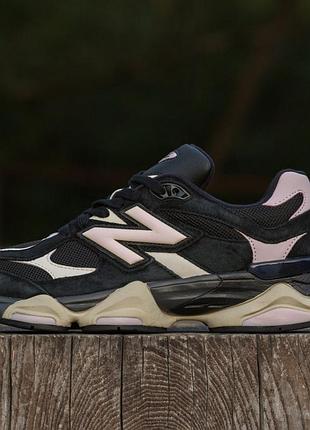 Женские кроссовки new balance 9060 black pink