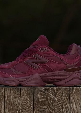 Женские кроссовки new balance 9060 burgundy