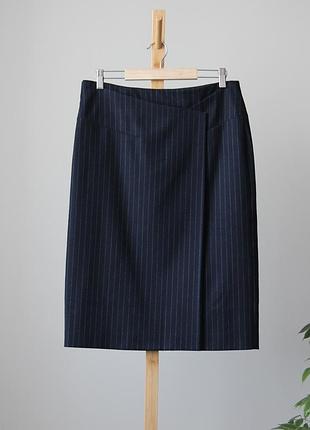 Юбка из шерсти и кашемира от hugo boss, 95% шерсть, 5% кашемир