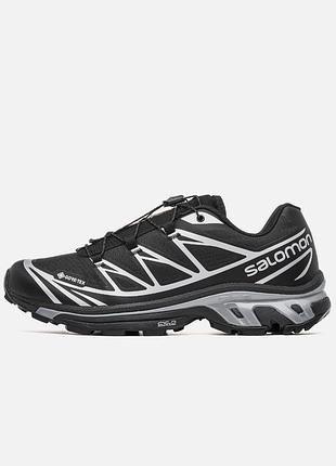 Чоловічі кросівки salomon xt-6 gore-tex black silver