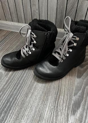 Чоботи дитячі clark’s чорні шкіряні 2