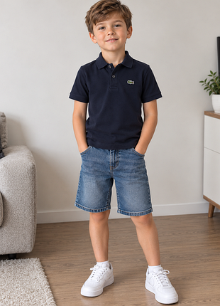 Поло для мальчика lacoste синее
