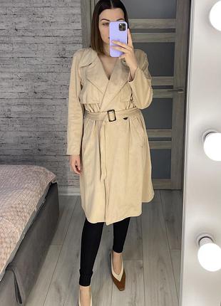 Жіночий тренч zara бежевий