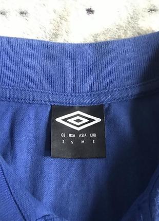 Чоловіче поло umbro синє, розмір s 3