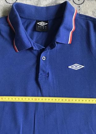 Чоловіче поло umbro синє, розмір s 4