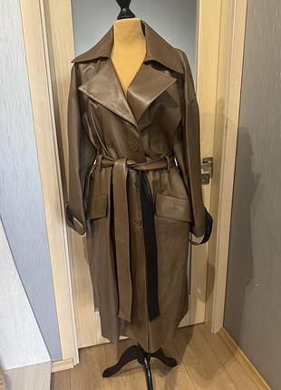 Кожаный тренч ines& marechar оригинал 3
