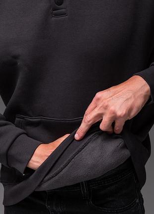 Антрацит мужская кофта tb на флисе oversize 2