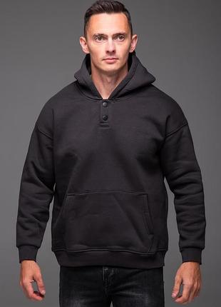 Антрацит чоловіча кофта tb на флісі oversize