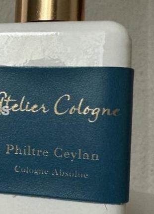 Оригинал! нишевый! уникальный элитный парфюм-унисекс atelier cologne philtre ceylan 100ml абсолютно новый, просто без целофанки