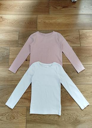 Реглани для дівчинки next та h&m котонові в рубчик