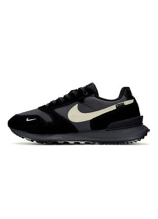 Мужские кроссовки nike phoenix waffle 1948x black grey beige