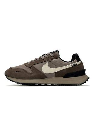 Чоловічі кросівки nike phoenix waffle gtx brown beige black