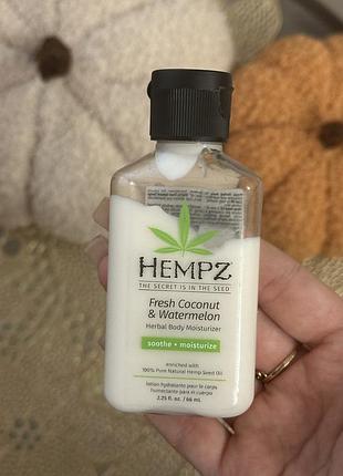 Крем для тіла hempz fresh coconut & watermelon herbal body moisturizer 66 мл