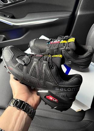 Кросівки salomon speedcross 4 black чоловічі спортивні для бігу та активного відпочинку легкі комфортні