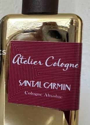 Селективный шикарный парфюм-унисекс atelier cologne santal carmin 100ml абсолютно новый