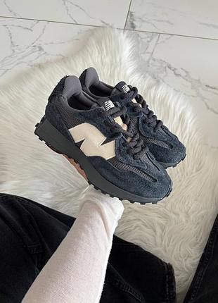 Кроссовки new balance 327 blue grey white арт 4115