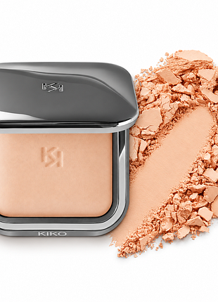 Запечена мінеральна пудра kiko milano radiant fusion baked powder - 04 beige rose — бежево-рожева (000090-04)