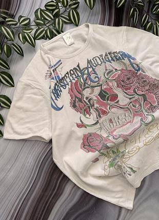 Оверсайз ed hardy футболка by christian audigier l ecko unltd style