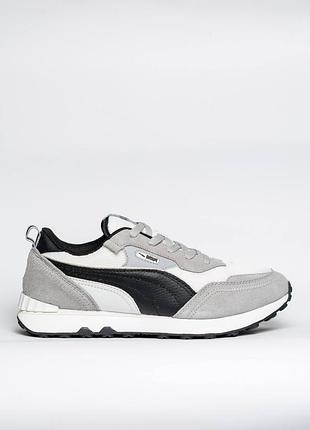 Мужские кроссовки puma rider fv grey black white