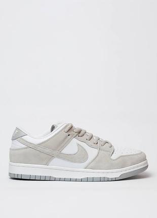 Мужские кроссовки nike sb dunk low grey white