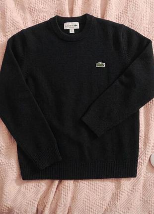Світшот дитячий lacoste чорний вовняний