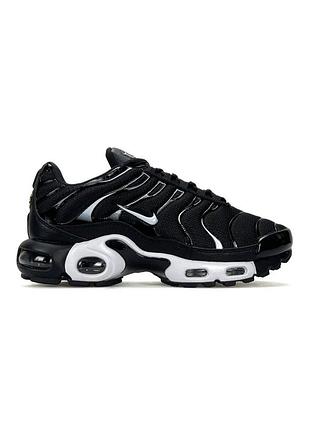 Кроссовки nike air max plus black white 3