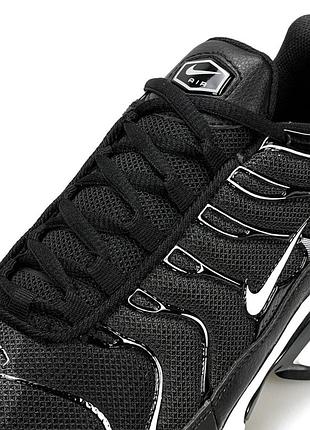 Кроссовки nike air max plus black white 6