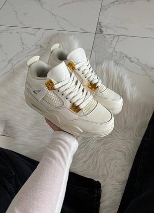 Кроссовки jordan 4 metallic gold арт 2110