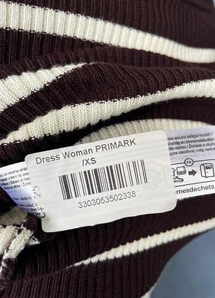 Новое женское платье в рубчик primark 8