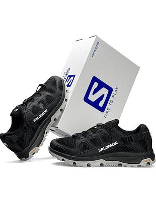Кроссовки salomon tech amphib 5 black grey 9