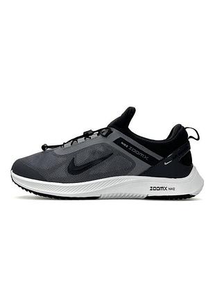 Мужские кроссовки nike air running grey white black