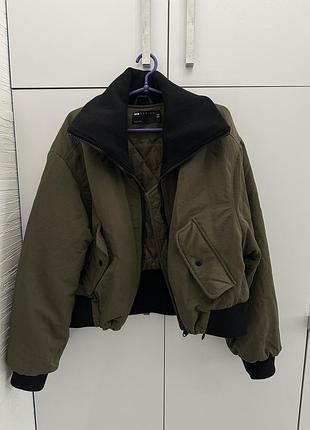 Куртка жіноча asos бомбер оверсайз хакі