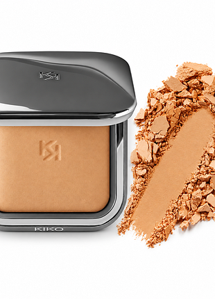 Запеченная минеральная пудра kiko milano radiant fusion baked powder - 03 warm beige - теплый бежевый оттенок (000090-03)